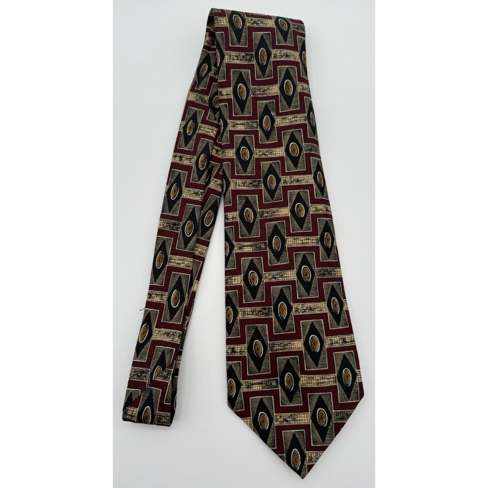 Robert Talbott London Shop Easton PA Men's 100% silk necktie Geometric USA